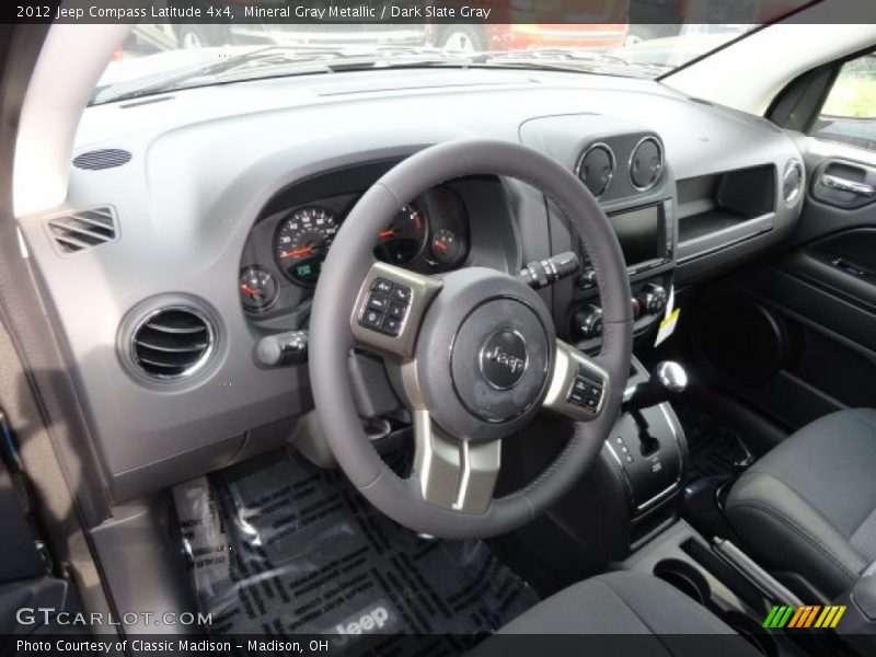 Mineral Gray Metallic / Dark Slate Gray 2012 Jeep Compass Latitude 4x4