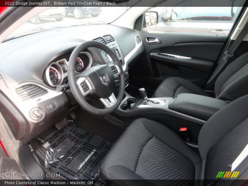 Brilliant Red Tri-Coat Pearl / Black 2012 Dodge Journey SXT