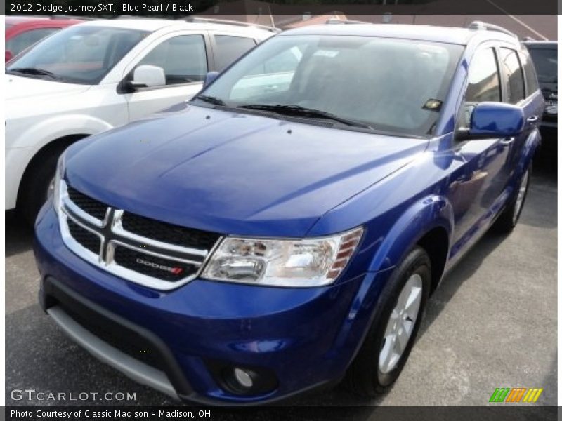 Blue Pearl / Black 2012 Dodge Journey SXT