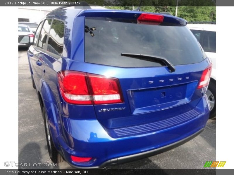 Blue Pearl / Black 2012 Dodge Journey SXT