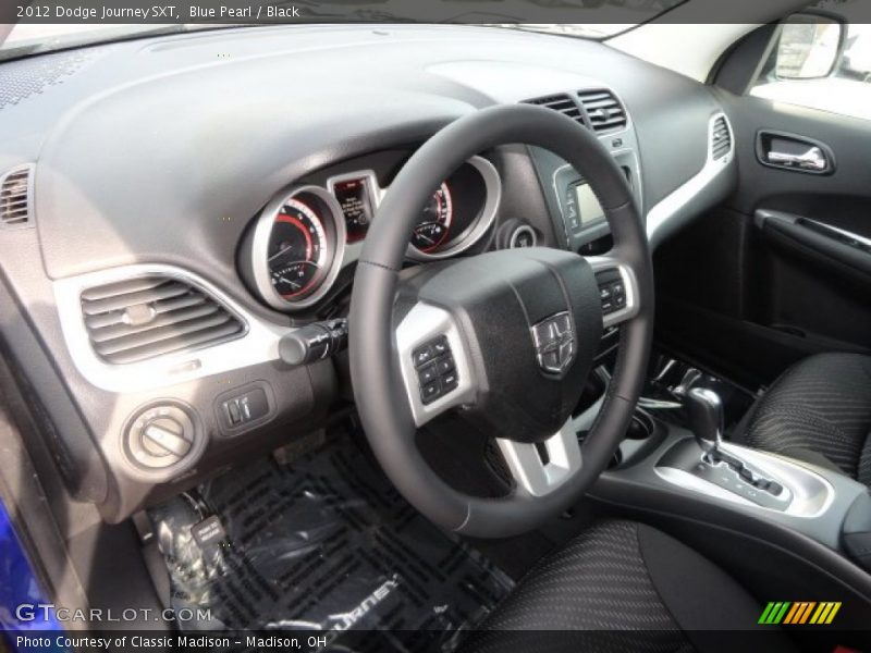 Blue Pearl / Black 2012 Dodge Journey SXT