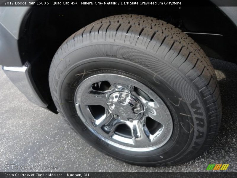 Mineral Gray Metallic / Dark Slate Gray/Medium Graystone 2012 Dodge Ram 1500 ST Quad Cab 4x4