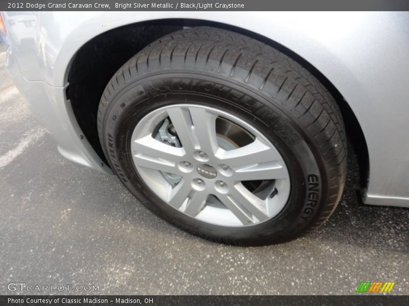 Bright Silver Metallic / Black/Light Graystone 2012 Dodge Grand Caravan Crew