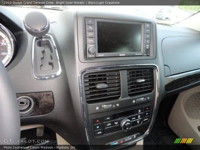 Bright Silver Metallic / Black/Light Graystone 2012 Dodge Grand Caravan Crew