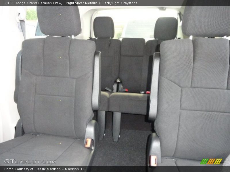 Bright Silver Metallic / Black/Light Graystone 2012 Dodge Grand Caravan Crew