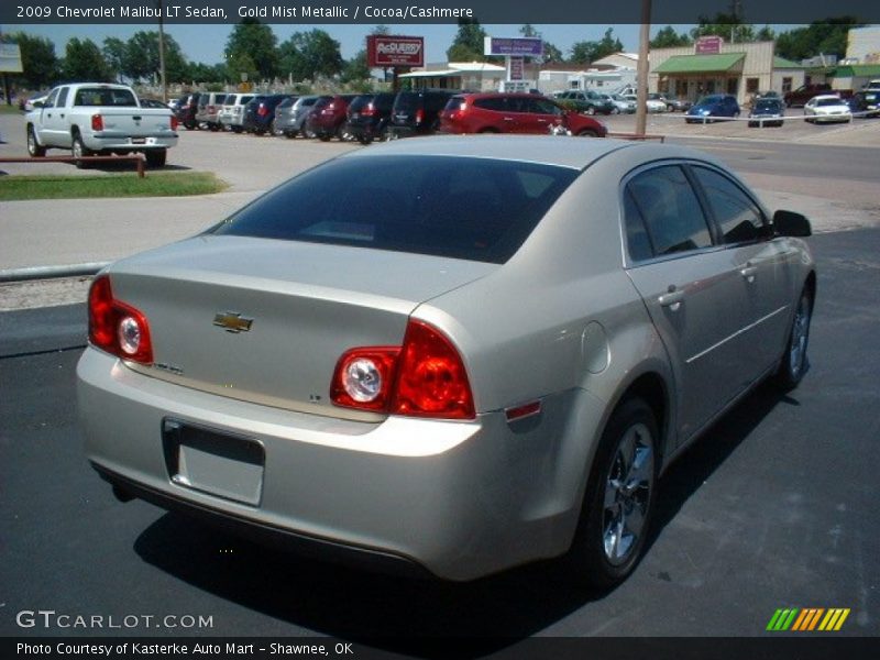 Gold Mist Metallic / Cocoa/Cashmere 2009 Chevrolet Malibu LT Sedan