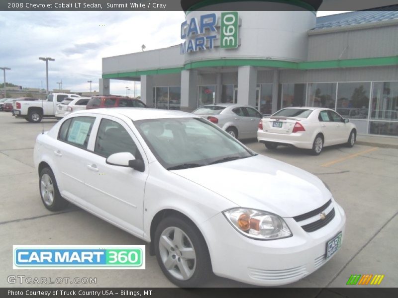 Summit White / Gray 2008 Chevrolet Cobalt LT Sedan