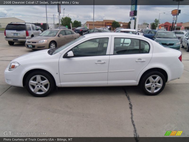 Summit White / Gray 2008 Chevrolet Cobalt LT Sedan