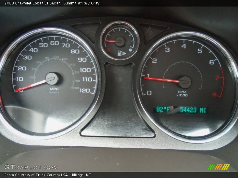 Summit White / Gray 2008 Chevrolet Cobalt LT Sedan