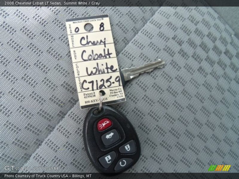 Summit White / Gray 2008 Chevrolet Cobalt LT Sedan