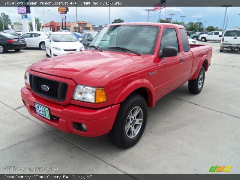 Bright Red / Black/Gray 2004 Ford Ranger Tremor SuperCab 4x4