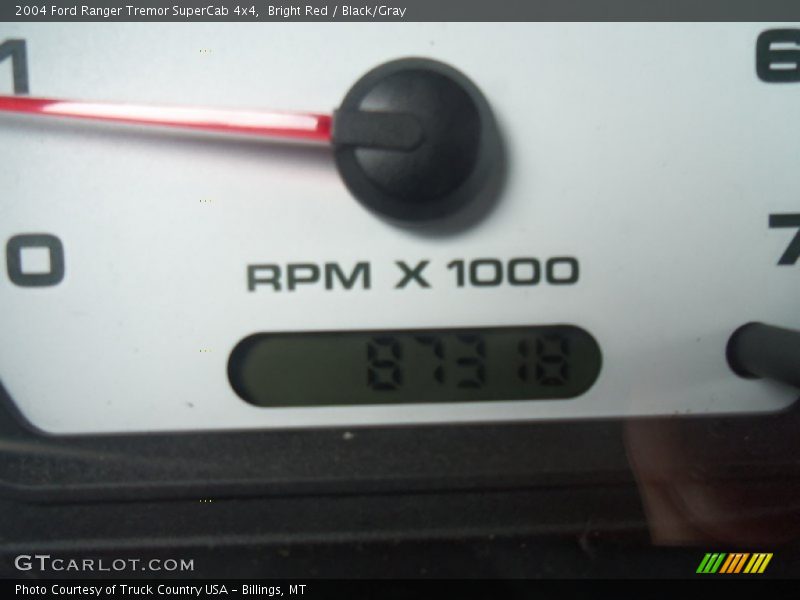 Bright Red / Black/Gray 2004 Ford Ranger Tremor SuperCab 4x4