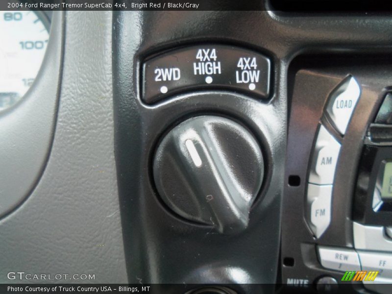 Controls of 2004 Ranger Tremor SuperCab 4x4