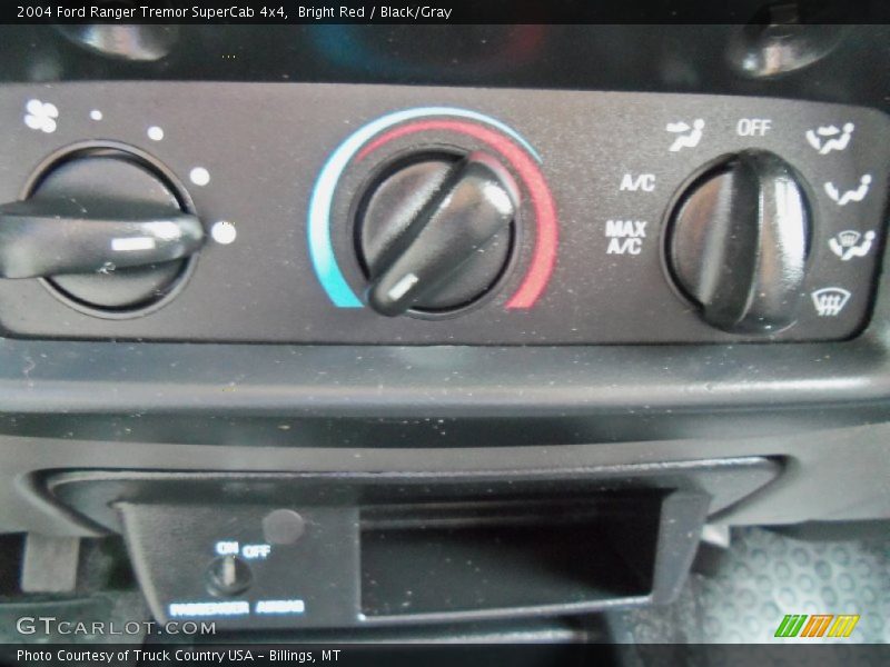 Bright Red / Black/Gray 2004 Ford Ranger Tremor SuperCab 4x4