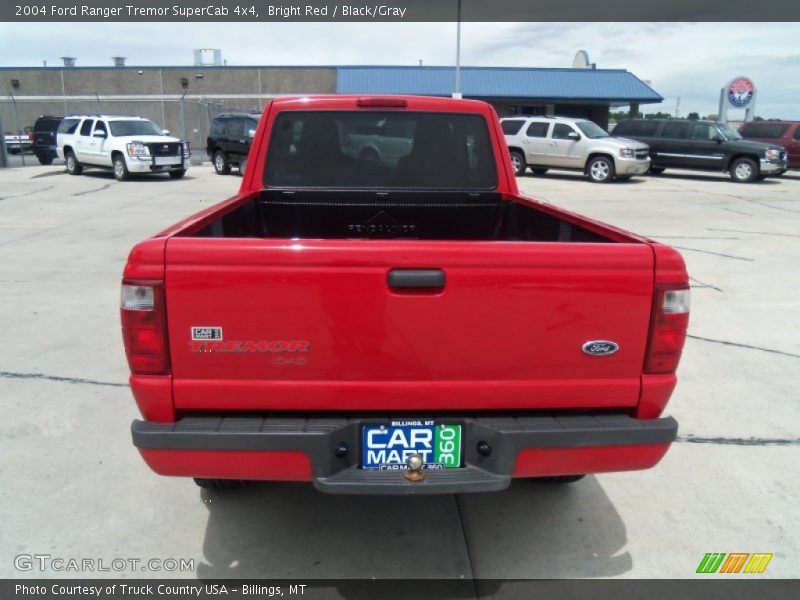 Bright Red / Black/Gray 2004 Ford Ranger Tremor SuperCab 4x4