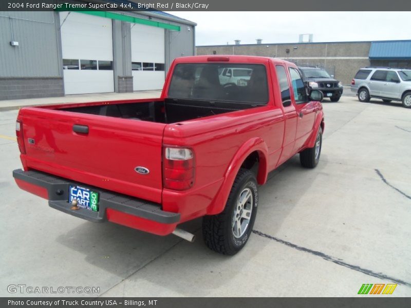 Bright Red / Black/Gray 2004 Ford Ranger Tremor SuperCab 4x4