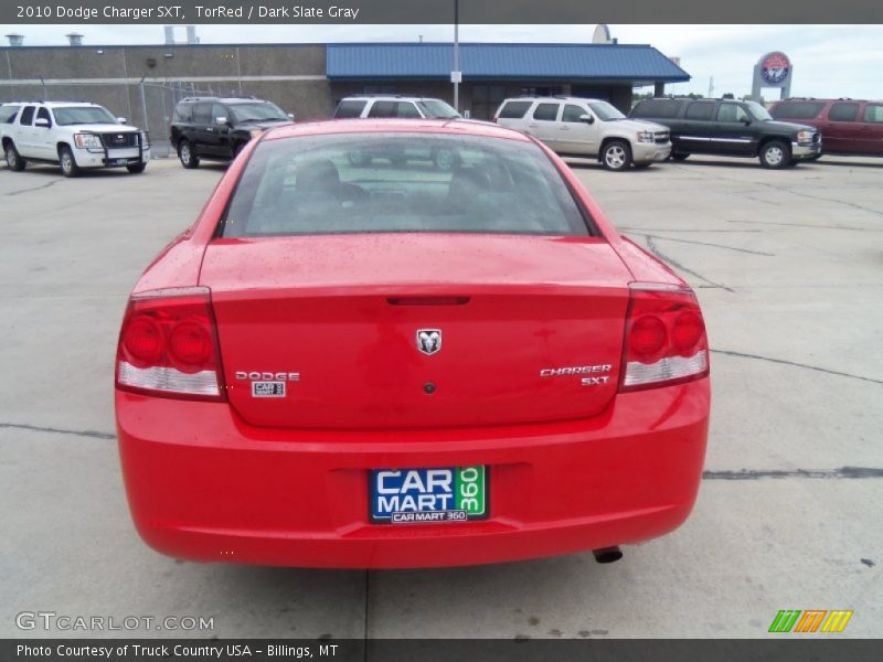 TorRed / Dark Slate Gray 2010 Dodge Charger SXT