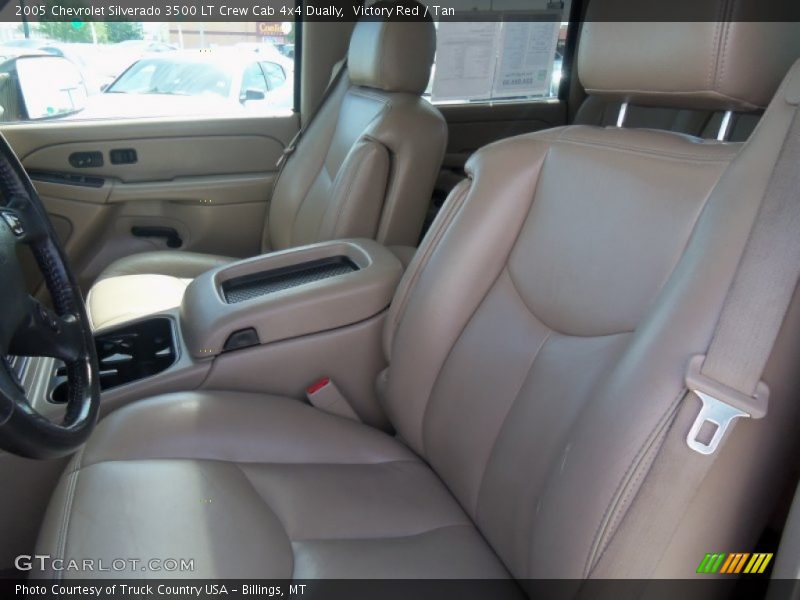 Victory Red / Tan 2005 Chevrolet Silverado 3500 LT Crew Cab 4x4 Dually