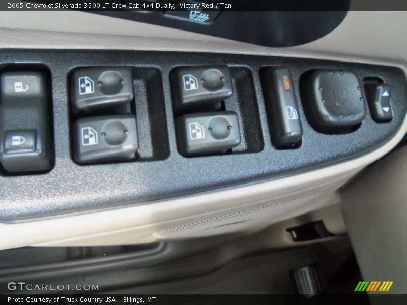Victory Red / Tan 2005 Chevrolet Silverado 3500 LT Crew Cab 4x4 Dually