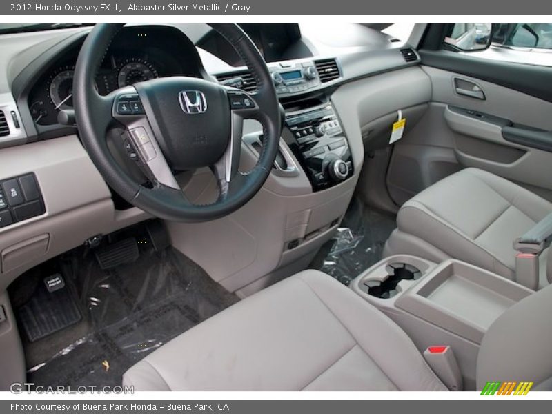 Alabaster Silver Metallic / Gray 2012 Honda Odyssey EX-L