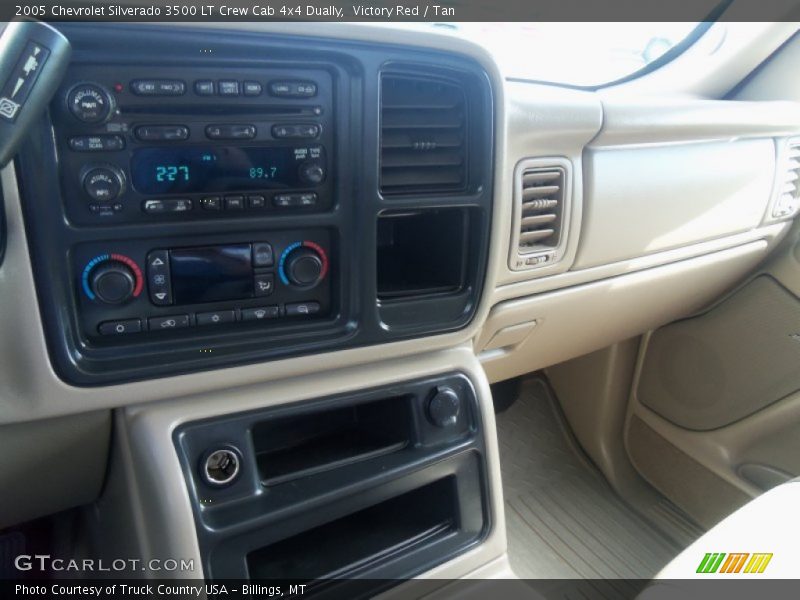 Victory Red / Tan 2005 Chevrolet Silverado 3500 LT Crew Cab 4x4 Dually