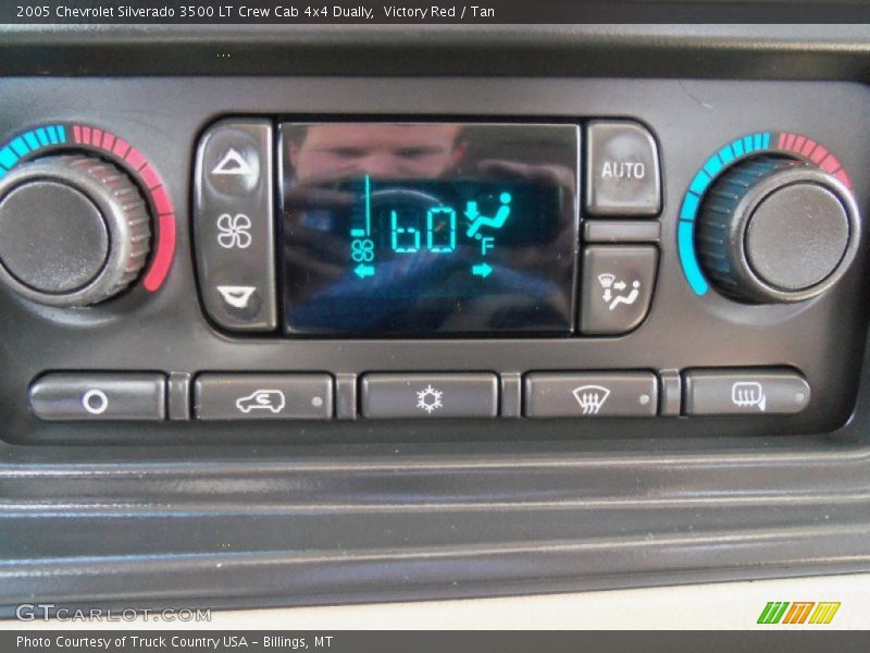 Victory Red / Tan 2005 Chevrolet Silverado 3500 LT Crew Cab 4x4 Dually