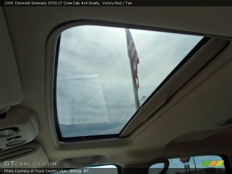 Victory Red / Tan 2005 Chevrolet Silverado 3500 LT Crew Cab 4x4 Dually