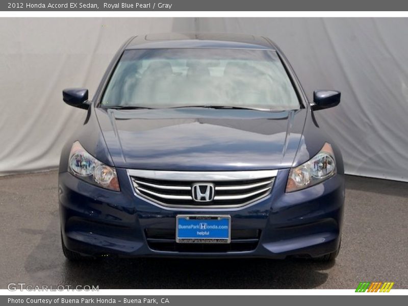 Royal Blue Pearl / Gray 2012 Honda Accord EX Sedan