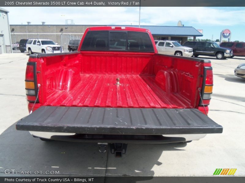 Victory Red / Tan 2005 Chevrolet Silverado 3500 LT Crew Cab 4x4 Dually
