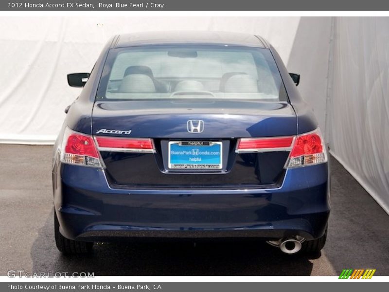 Royal Blue Pearl / Gray 2012 Honda Accord EX Sedan