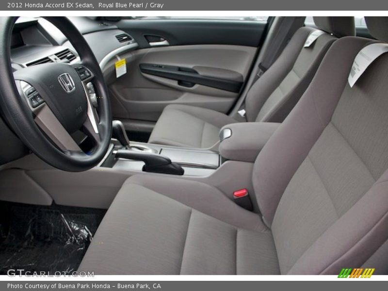 Royal Blue Pearl / Gray 2012 Honda Accord EX Sedan