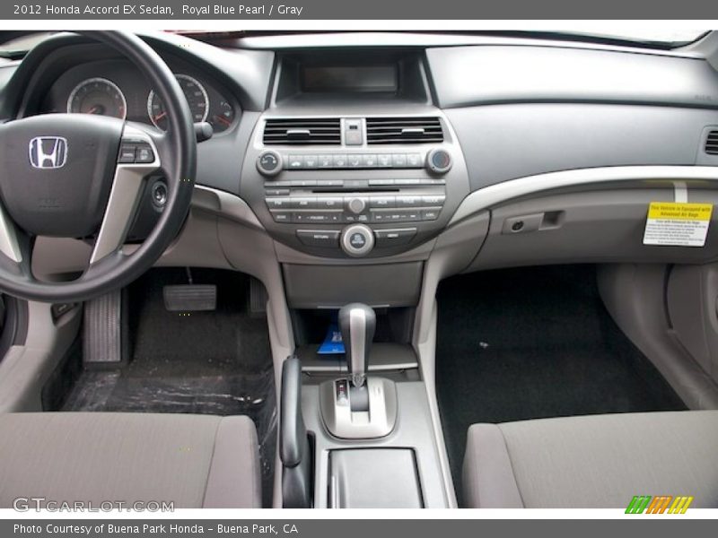 Royal Blue Pearl / Gray 2012 Honda Accord EX Sedan