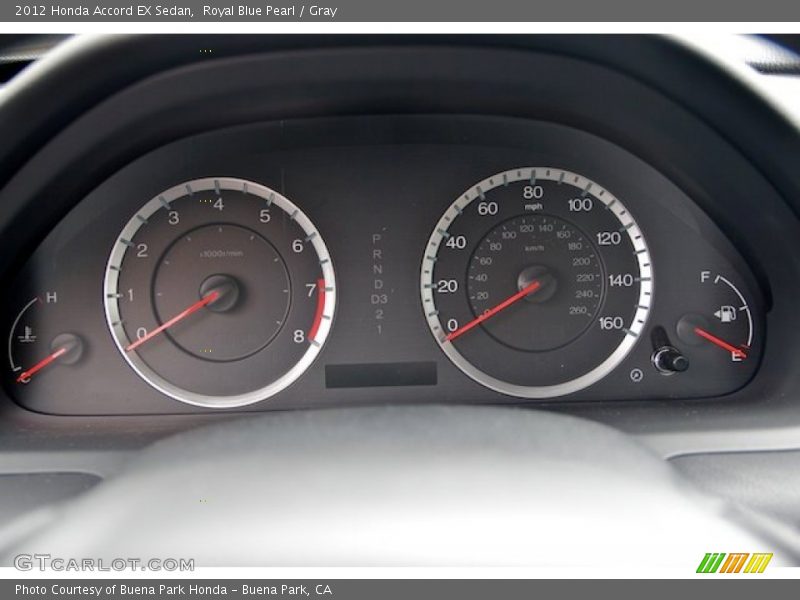 Royal Blue Pearl / Gray 2012 Honda Accord EX Sedan