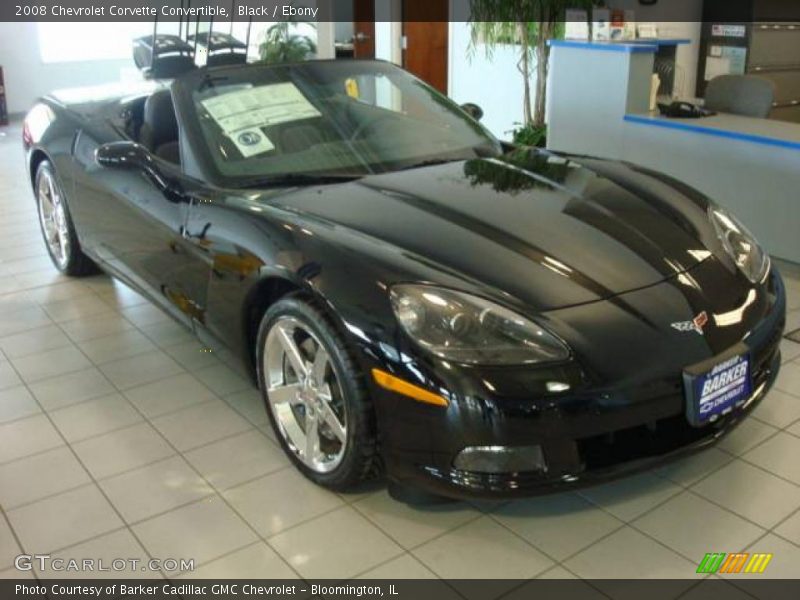 Black / Ebony 2008 Chevrolet Corvette Convertible