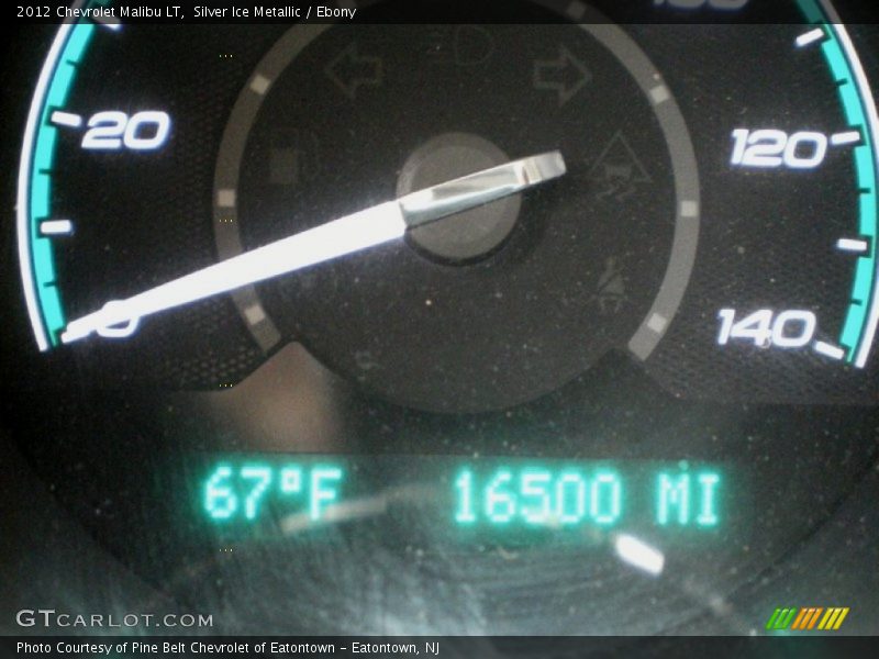 Silver Ice Metallic / Ebony 2012 Chevrolet Malibu LT