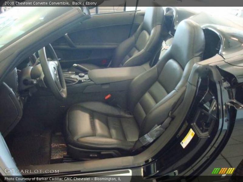Black / Ebony 2008 Chevrolet Corvette Convertible