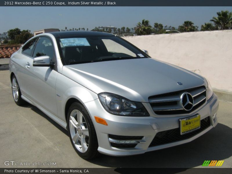 Iridium Silver Metallic / Black 2012 Mercedes-Benz C 250 Coupe