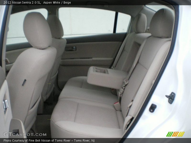 Aspen White / Beige 2012 Nissan Sentra 2.0 SL