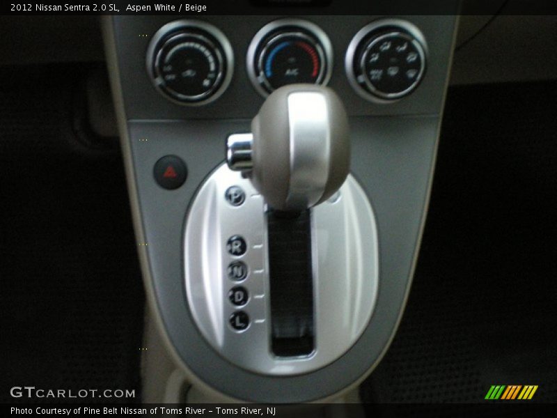 Aspen White / Beige 2012 Nissan Sentra 2.0 SL