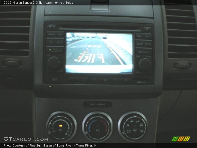 Aspen White / Beige 2012 Nissan Sentra 2.0 SL
