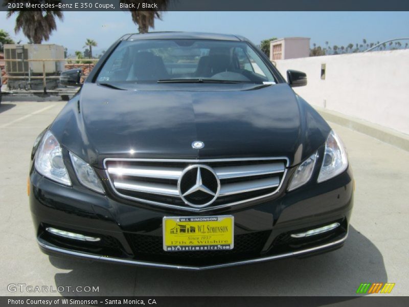 Black / Black 2012 Mercedes-Benz E 350 Coupe