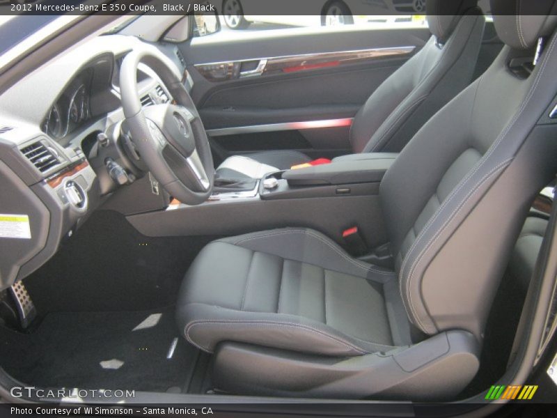 Black / Black 2012 Mercedes-Benz E 350 Coupe