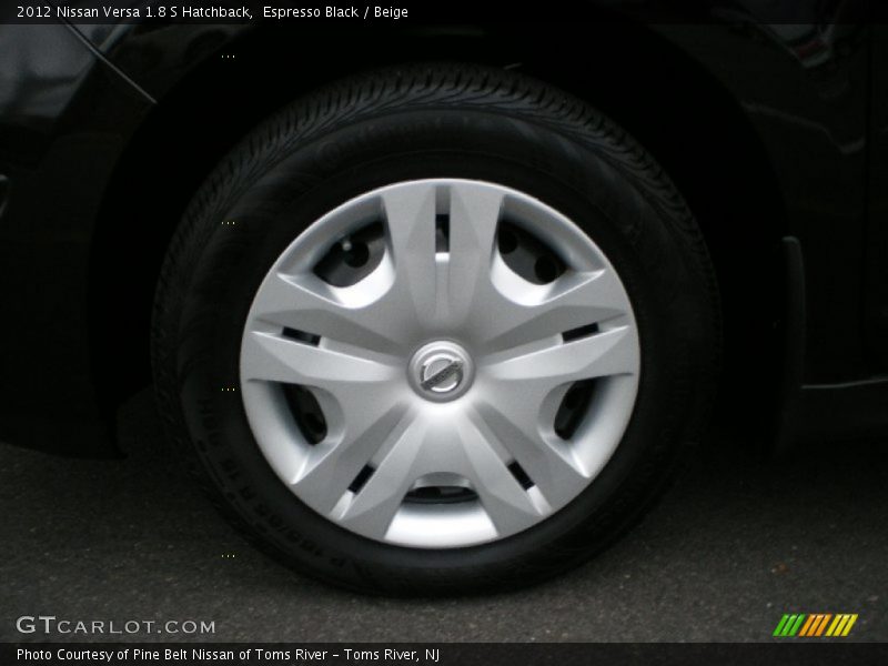 Espresso Black / Beige 2012 Nissan Versa 1.8 S Hatchback