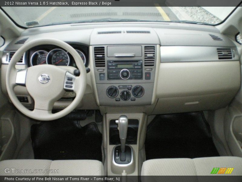 Espresso Black / Beige 2012 Nissan Versa 1.8 S Hatchback
