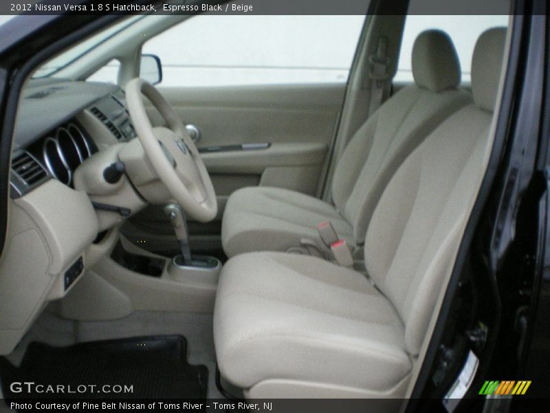 Espresso Black / Beige 2012 Nissan Versa 1.8 S Hatchback