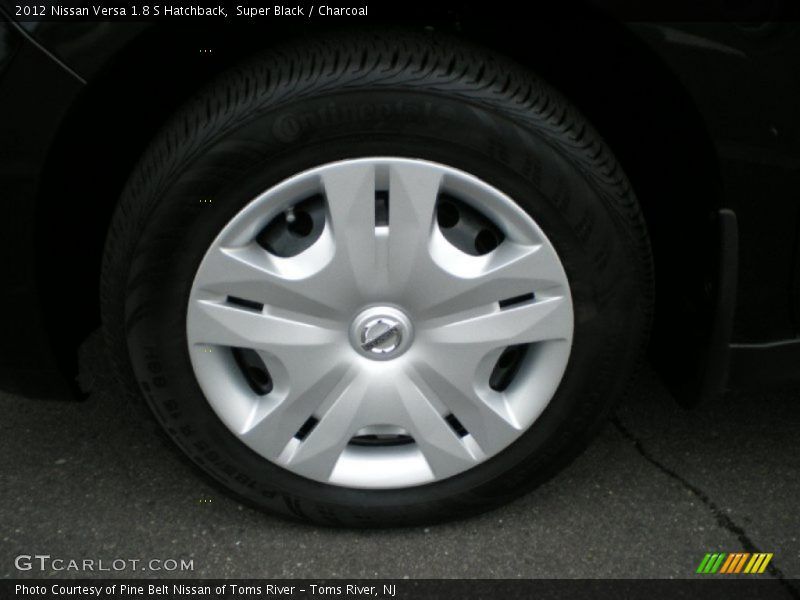 Super Black / Charcoal 2012 Nissan Versa 1.8 S Hatchback