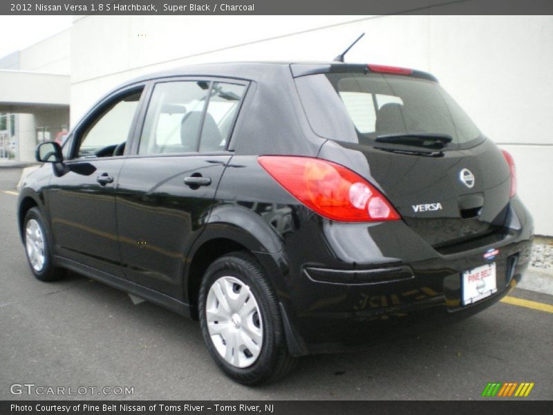 Super Black / Charcoal 2012 Nissan Versa 1.8 S Hatchback