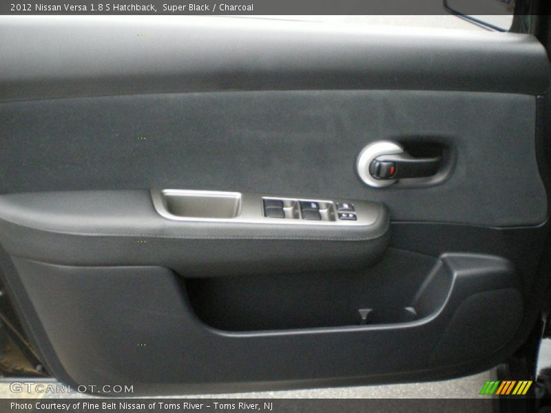 Super Black / Charcoal 2012 Nissan Versa 1.8 S Hatchback
