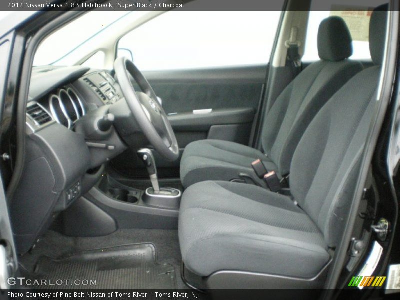 Super Black / Charcoal 2012 Nissan Versa 1.8 S Hatchback