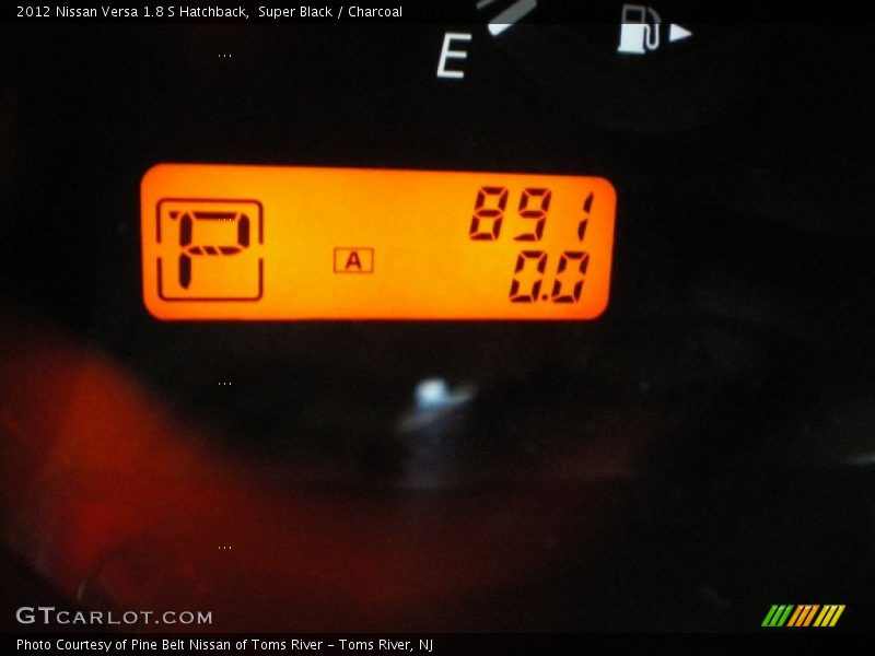 Super Black / Charcoal 2012 Nissan Versa 1.8 S Hatchback